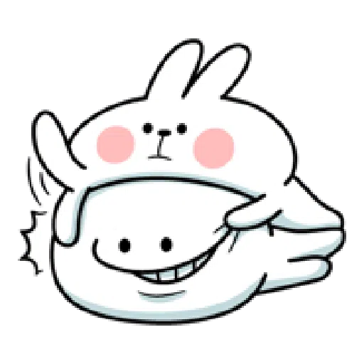 Rabbit & Smile Comic Duo - Sticker 7