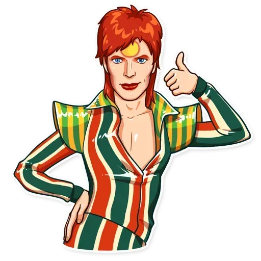 D. Bowie - Sticker 3