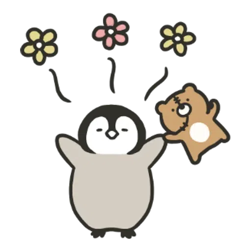 Penguin and Cat Days Classically Cute2 - Sticker 6