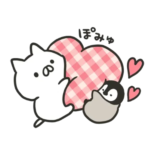 Penguin and Cat Days Classically Cute2- Sticker