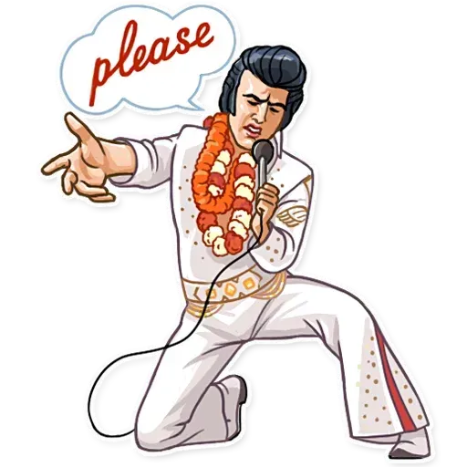 Elvis Presley- Sticker