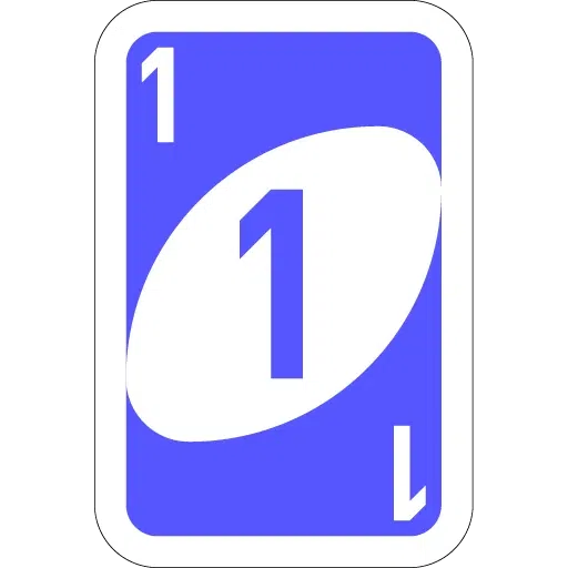 Uno- Sticker