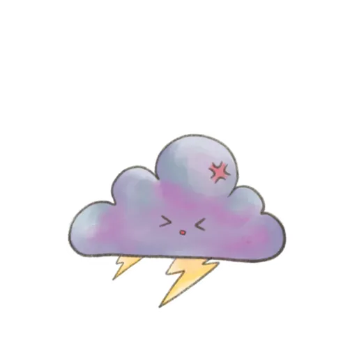 Kawaii Clouds - Sticker 2