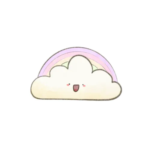 Kawaii Clouds - Sticker 4