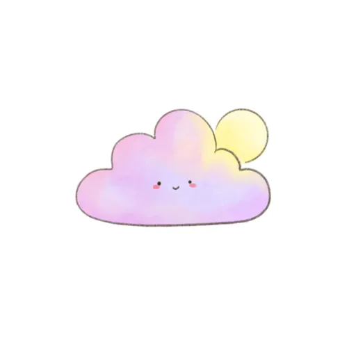 Kawaii Clouds- Sticker