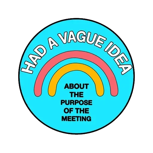 Meeting badges- Sticker
