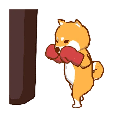 柴犬拳擊俱樂部 - Sticker 5